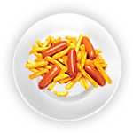 Kids 1 X Sausage & Chips 