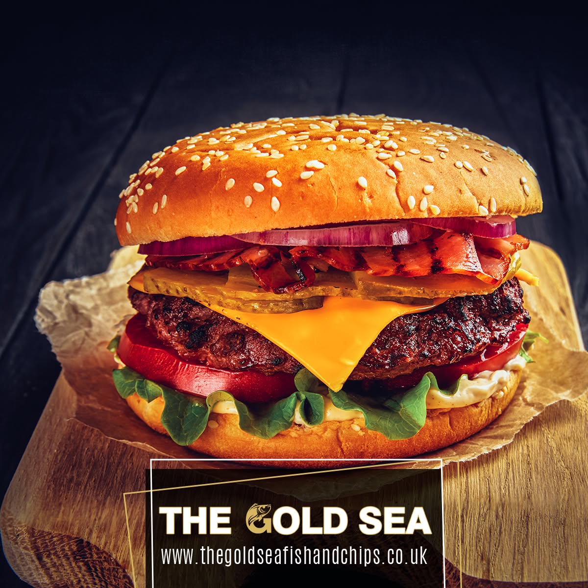The Gold Sea beef burger in Edinburgh.